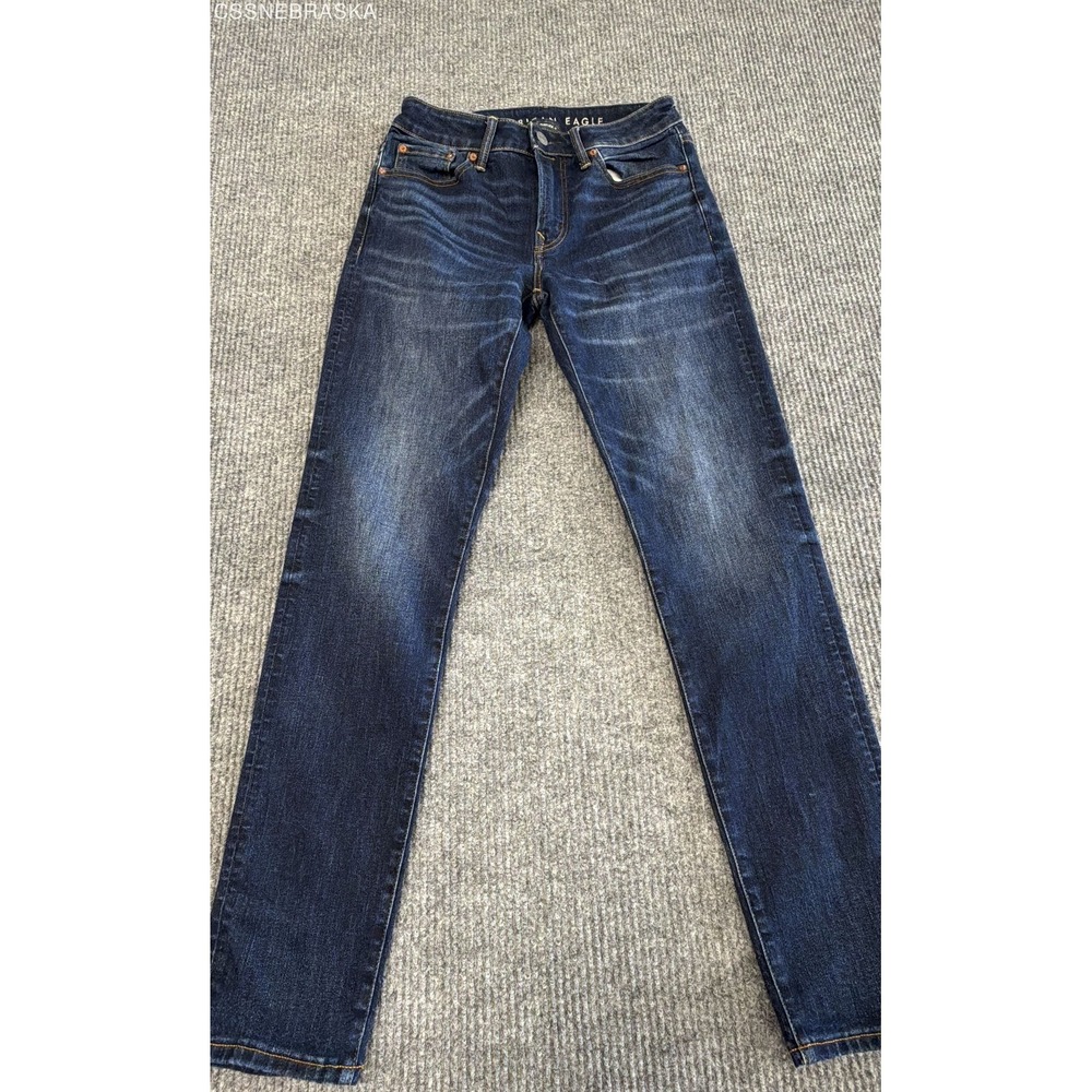 American Eagle Men's Athletic Skinny‎ Airflex+ Dark Wash Jeans 30x32